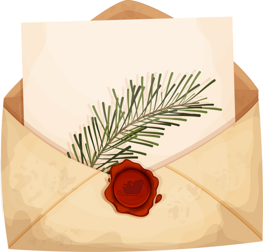 christmas letter envelope